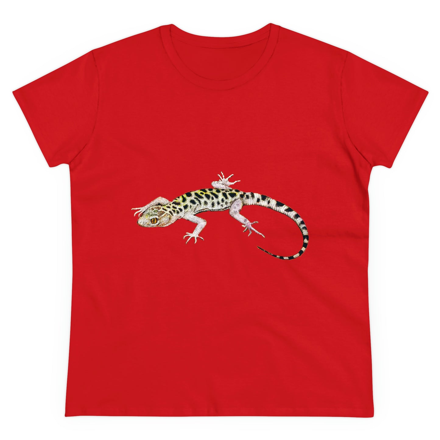 Colorful Lizard 🦎 Women Cotton T-Shirt