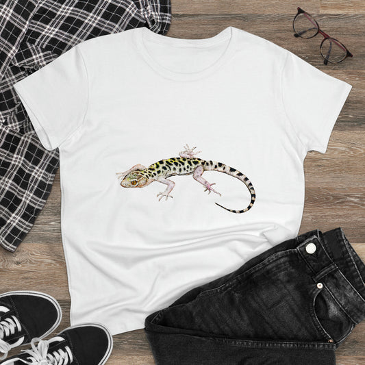 Colorful Lizard 🦎 Women Cotton T-Shirt